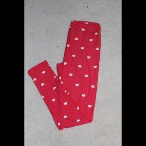 Lularoe Happy Hearts Leggings